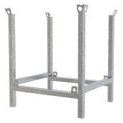 Pallet for | barrier fence | vertical storage | External dimensions: 1020 x 920 x 1215 mm